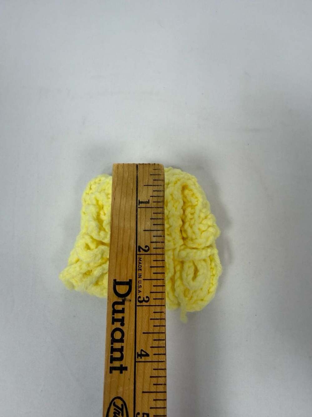 Handmade Crochet Baby Booties Newborn Yellow Yarn - Picture 3 of 3